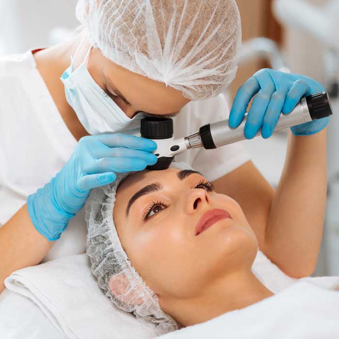 Dermatology consultation and examination at Cocoona Clinic
